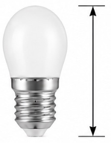 Rozměry LED žárovky