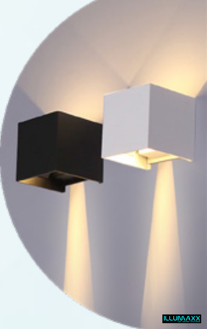 Svítidlo fasádní venkovní nástěnné KIRA DUO 12W BLACK /IP54/