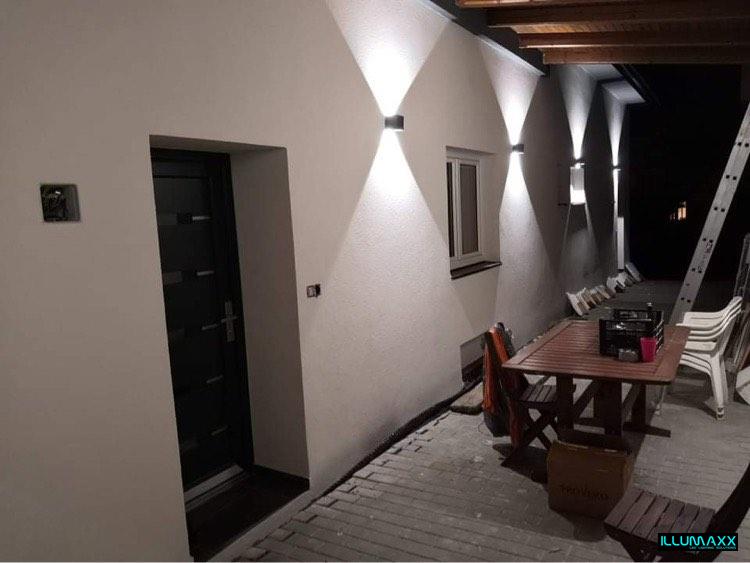 Svítidlo fasádní venkovní nástěnné KIRA DUO 12W bílé /IP54/
