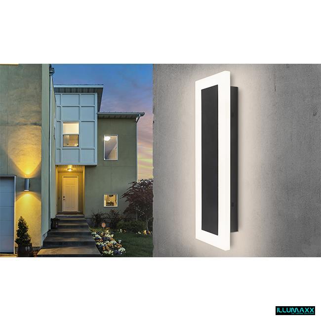 Svítidlo fasádní venkovní nástěnné DURANGO 38W černé /IP54/