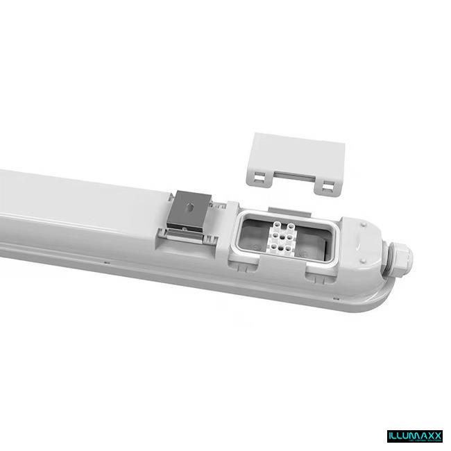 LED prachotěsné svítidlo 40W 5200lm PC, denní bílá 4000K, s přípravou na průběžnou montáž