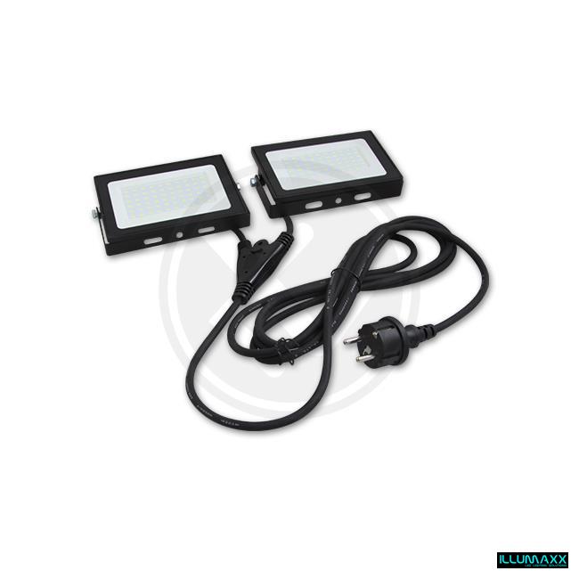LED pracovní reflektor - stojan - 2x 100W, denní bílá 4000K ,2x 8000lm, IP65