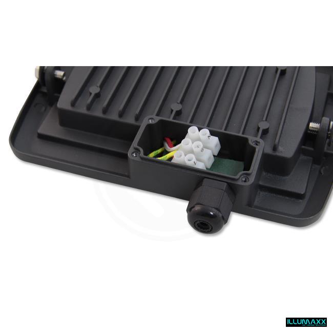 LED reflektor 50W, denní bílá 4500K ,5000lm, IP65, s pohybovým čidlem