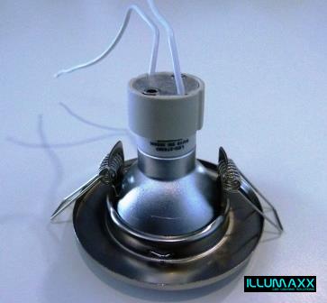 ILLUMAXX LED bodovka výklopná, barva satin, pro montáž pr. 65 mm