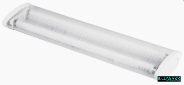 LED zářivkové svítidlo + 2xLED trubice 18W IP20, barva studená bílá 6400K 