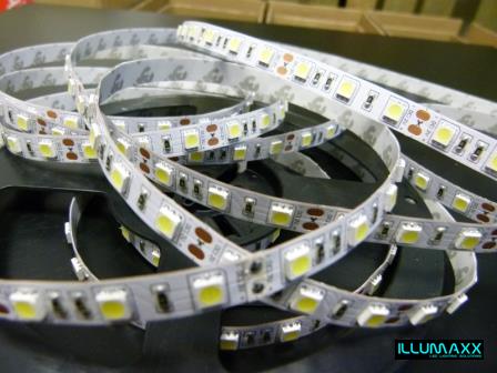 ILLUMAXX LED pásek 1cm, SMD5050, 60xLED/m, 12W/m,barva neutrální bílá IP22, 12V