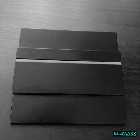 LED nástěnné svítidlo černé UNICO 1,2W/12V 12SMD3014 teplá bílá