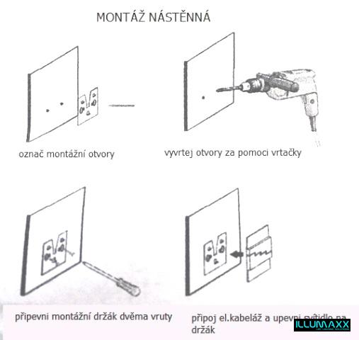 LED nástěnné svítidlo bílé MODESTO 1,2W/12V 12SMD3014 teplá bílá