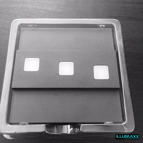 LED nástěnné svítidlo grafit MODESTO 1,2W/12V 12SMD3014 teplá bílá