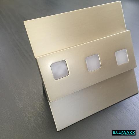 LED nástěnné svítidlo satin MODESTO 1,2W/12V 12SMD3014 teplá bílá