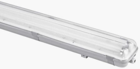 LED zářivkové svítidlo + 2xLED trubice 18W IP65, barva denní bílá 4500K