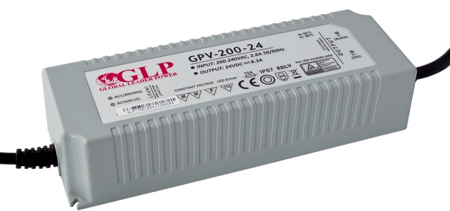 Zdroj GLP GPV-200-24 8,3A 199,2W IP67