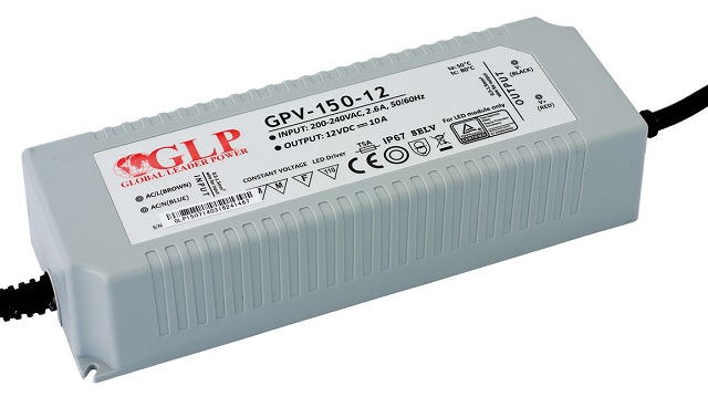 GLP napájecí zdroj GPV-150-12, 12V 12,5A 150W IP67