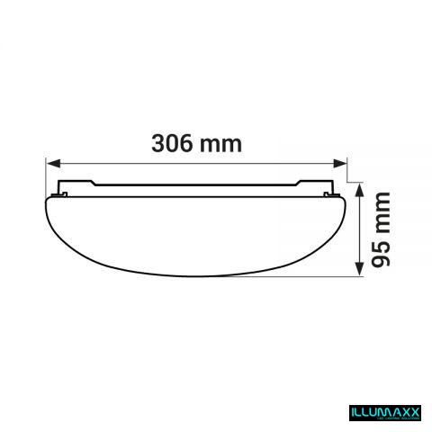 LED svítidlo IP41, 24W, 4000K, 1680LM