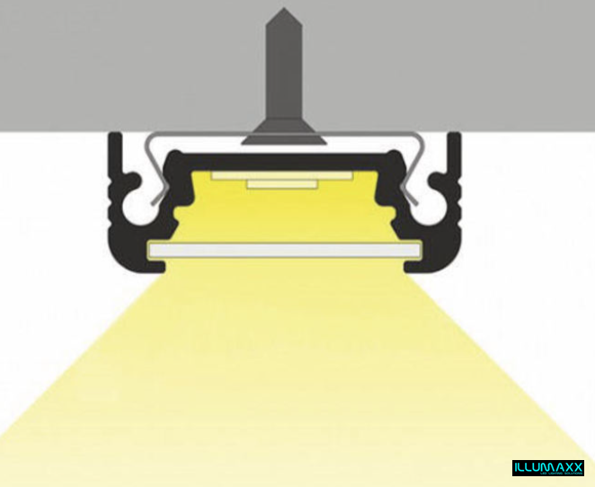 Hliníkový profil SURFACE10 BC/UX pro led pásky 20x8mm W-I 11 BC/UX (3m)
