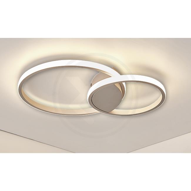 LED stropní svítidlo PHOENIX bílé s nastavitelnou teplotou barvy a jasu, 60W, 3000-6500K