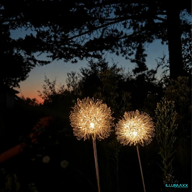 ILLUMAXX Svítidlo venkovní solární SOLAR DANDELION se soumrakovým čidlem, výška 76cm