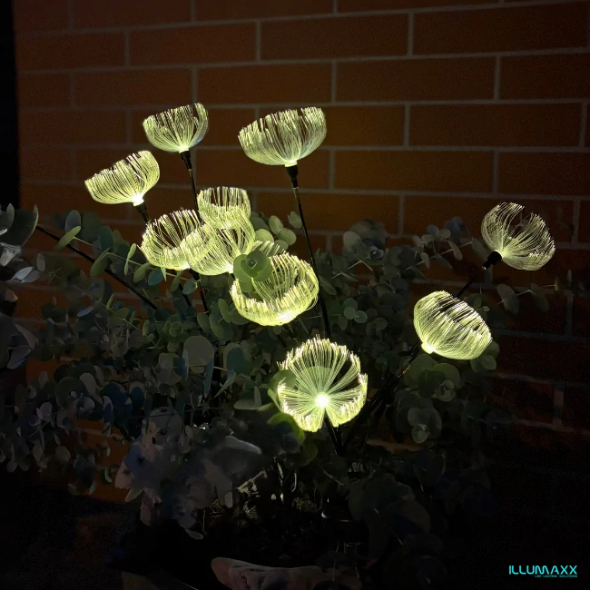 ILLUMAXX Svítidlo venkovní solární SOLAR FLOWERS se soumrakovým čidlem, výška 80cm