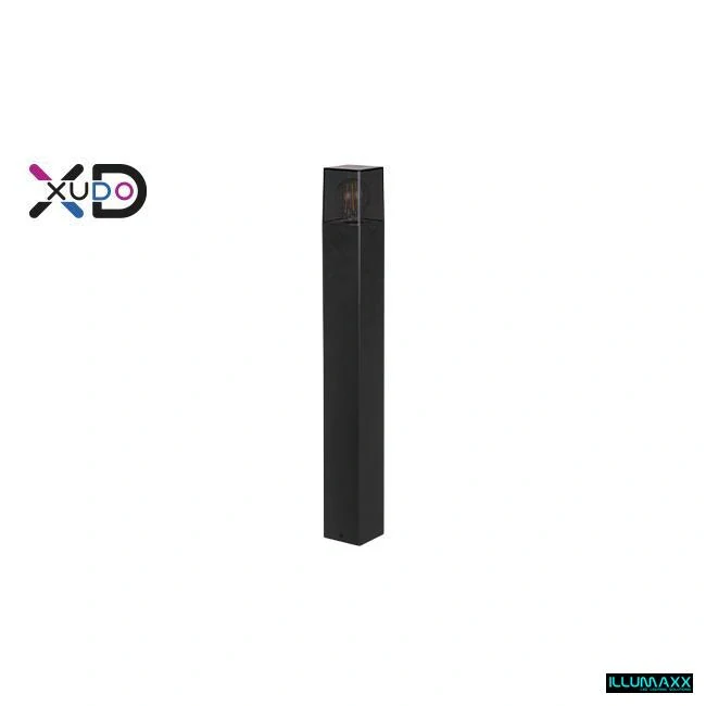 Venkovní zahradní sloupek E27 XD 80 cm hranatý černý IP44