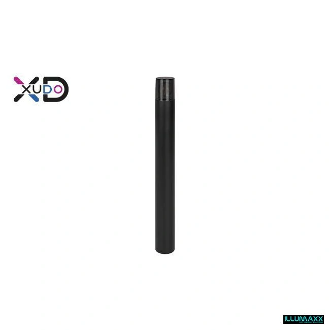 Venkovní zahradní sloupek E27 XD 80 cm kulatý černý IP44