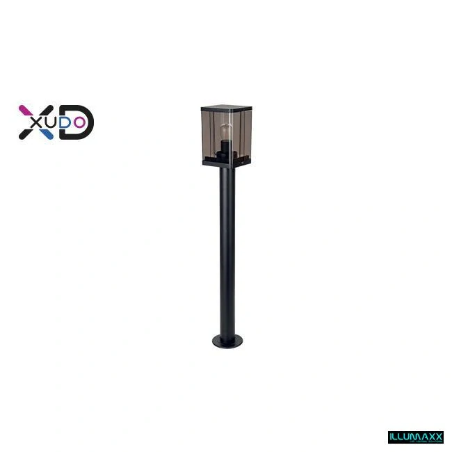 Venkovní zahradní sloupkové svítidlo E27 XD IP44 Smoke černé 50 cm