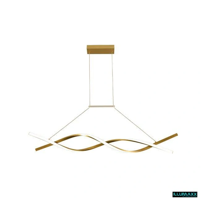 ILLUMAXX Závěsné LED svítidlo KONO 33 W 100 cm 4000 K zlaté