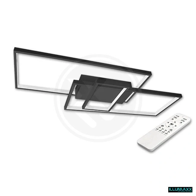 ILLUMAXX LED stropní svítidlo VELA 83x36x8 cm černé
