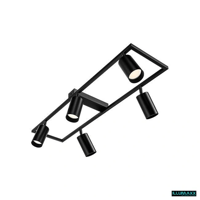 ILLUMAXX LED bodové stropní svítidlo BUMO 5 GU10 černé