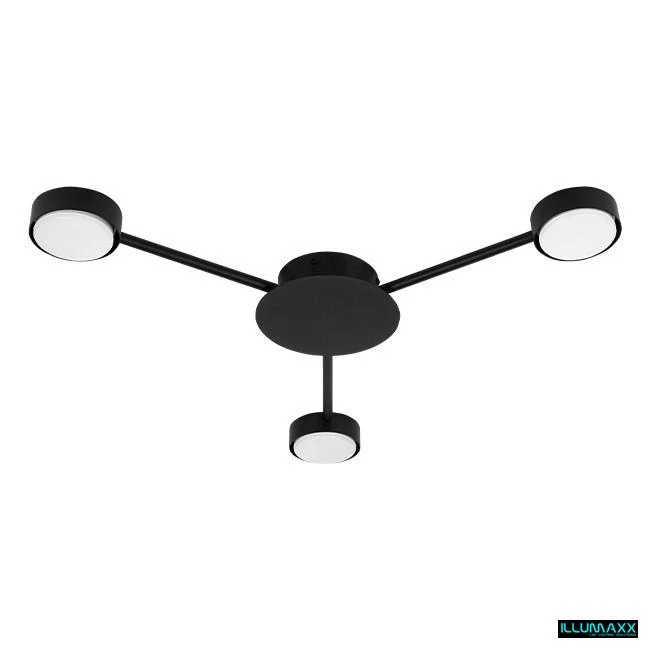 ILLUMAXX LED bodové stropní svítidlo ZIBO 3 černé