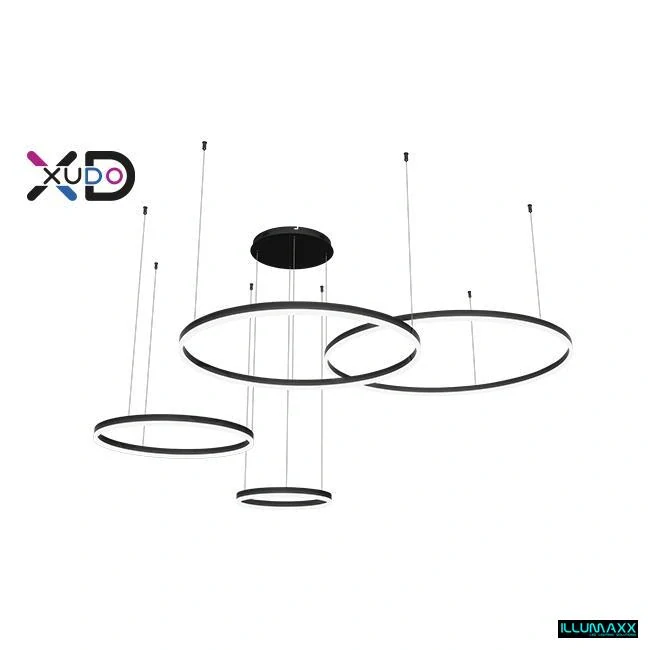 ILLUMAXX LED závěsné svítidlo MUNDO 40/60/80/100 cm 119 W 3CCT černý