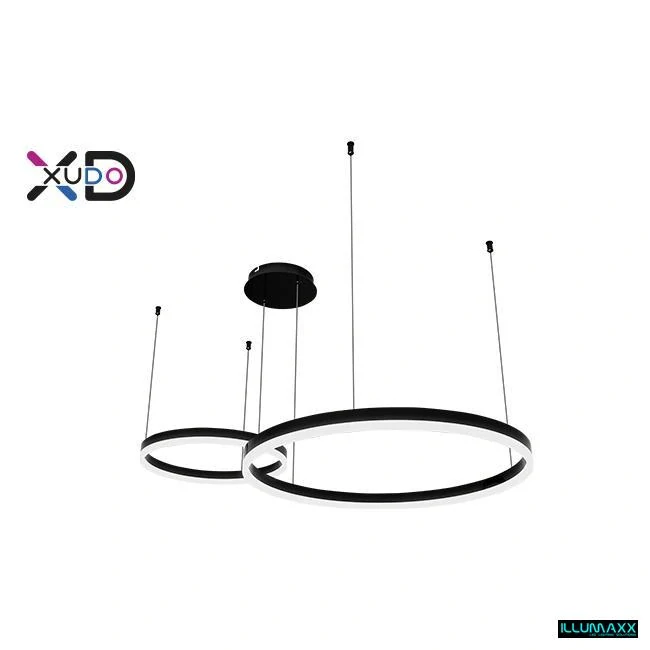 ILLUMAXX LED závěsné svítidlo MUNDO 40/60 cm 36 W 3CCT černý