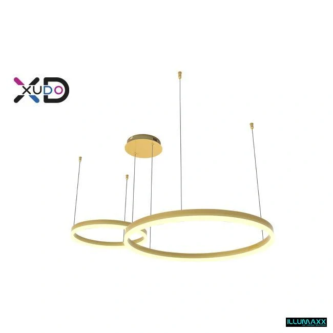 ILLUMAXX LED závěsné svítidlo MUNDO 40/60 cm 36 W 3CCT zlaté