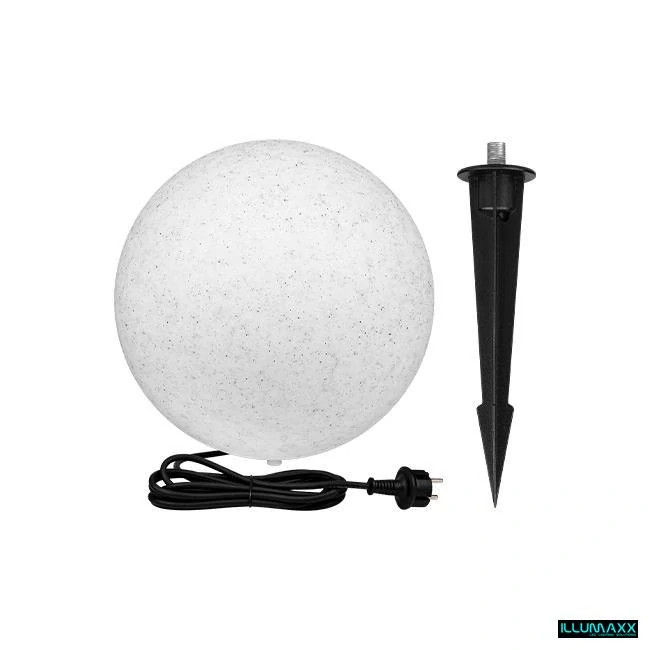 ILLUMAXX Venkovní LED zahradní koule E27 35 cm – imitace kamene