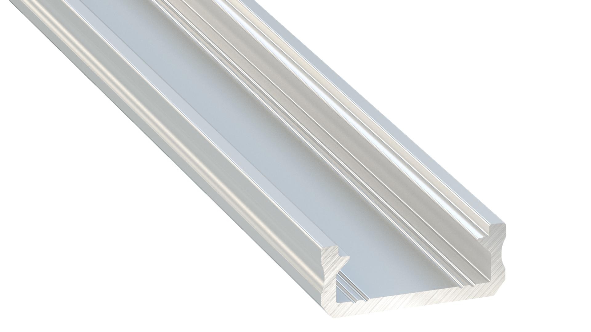 Hliníkový profil pro led pásky 16x6 surový hliník délka 2m, PLP7