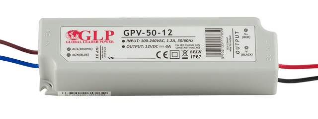 GLP napíjecí zdroj GLP GPV-50-12, 12V 4A 48W IP67