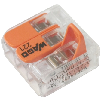 WAGO svorka 221-413 s páčkou 3x4mm
