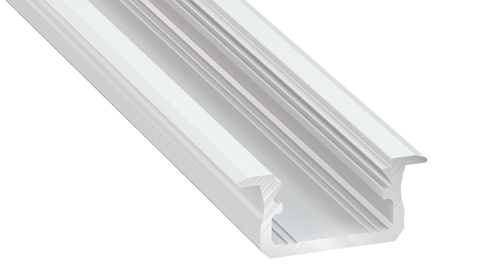 Hliníkový profil pro led pásky 16x9,3 barva bílá lakovaná délka 2m, PLP2