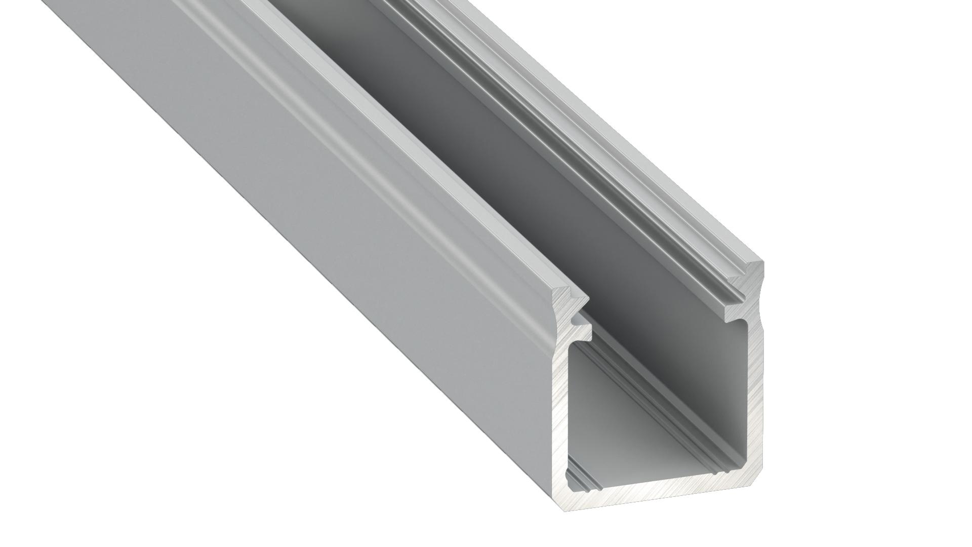 Hliníkový profil pro led pásky 16x18 barva stříbrná elox délka 2m, PLP5