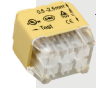 Instalační svorka bezšroubová nástrčná 2273-206, 6x0,5-2,5mm