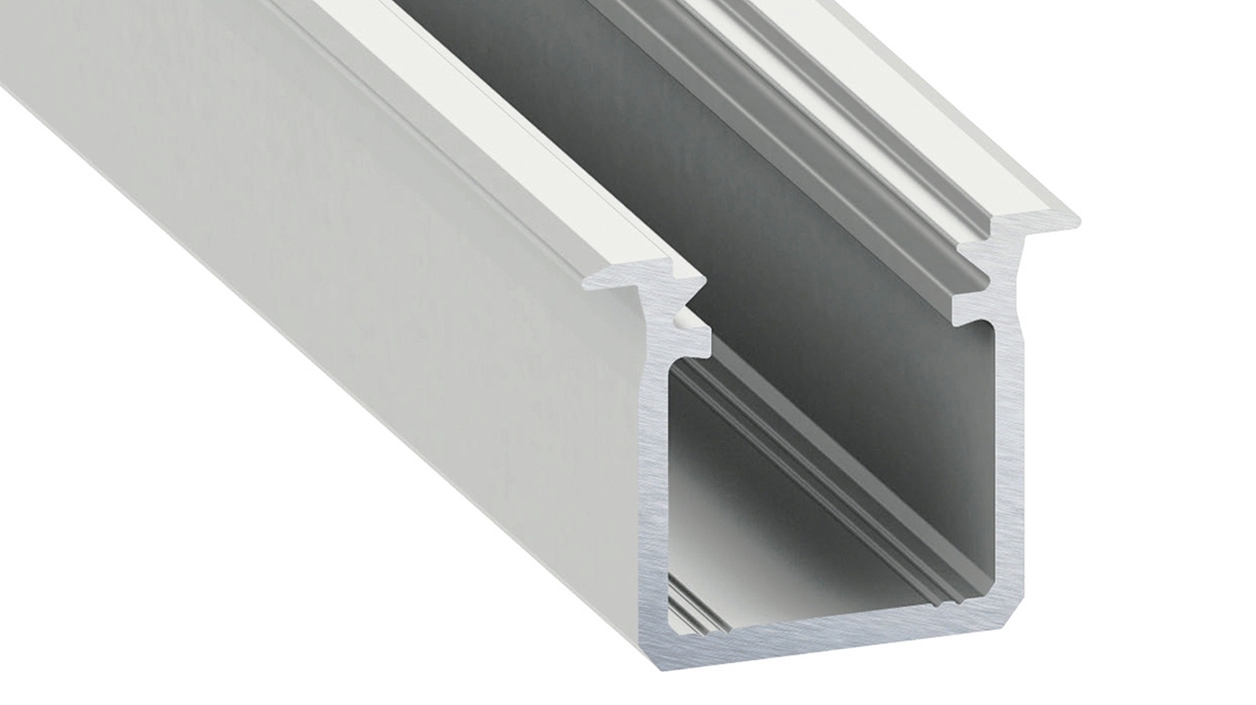 Hliníkový profil pro led pásky 22x18 barva stříbrná elox délka 2m, PLP8