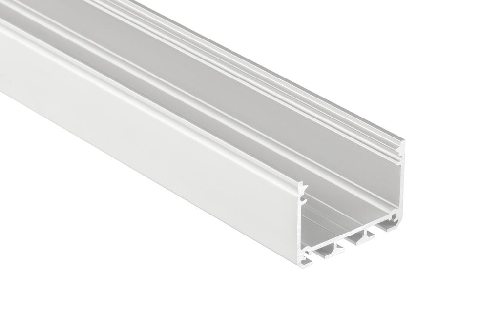Hliníkový profil pro led pásky 43x30 barva bílá lakovaná délka 2m, PLP16