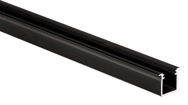 Hliníkový profil pro led pásky 22x18 barva černá elox délka 2m, PLP8