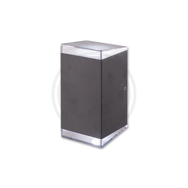 Svítidlo fasádní venkovní nástěnné ZARALF CUBE /IP54/ 2x7W LED