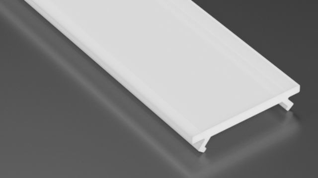 Kryt LED profilu KLP1 pro led pásky barva mléčná, délka 2m