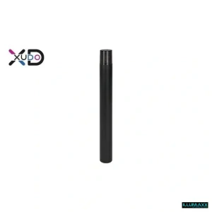 Venkovní zahradní sloupek E27 XD 80 cm kulatý černý IP44