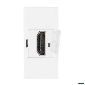 Výklopná elektrická vestavná zásuvka - MODULOVÝ SYSTÉM - modul HDMI bílý