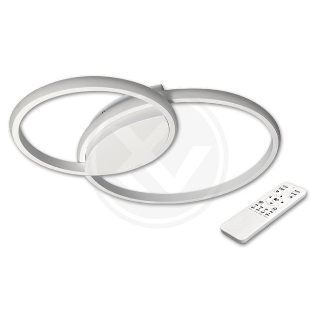 LED stropní svítidlo PHOENIX bílé s nastavitelnou teplotou barvy a jasu, 60W, 3000-6500K