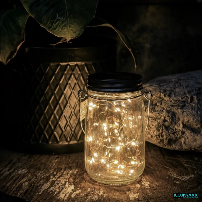 ILLUMAXX Venkovní solární dekorace SOLAR GLASS LED se soumrakovým čidlem