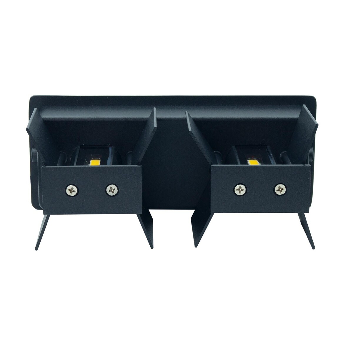 Svítidlo fasádní venkovní nástěnné KIRA DUO 12W BLACK /IP54/