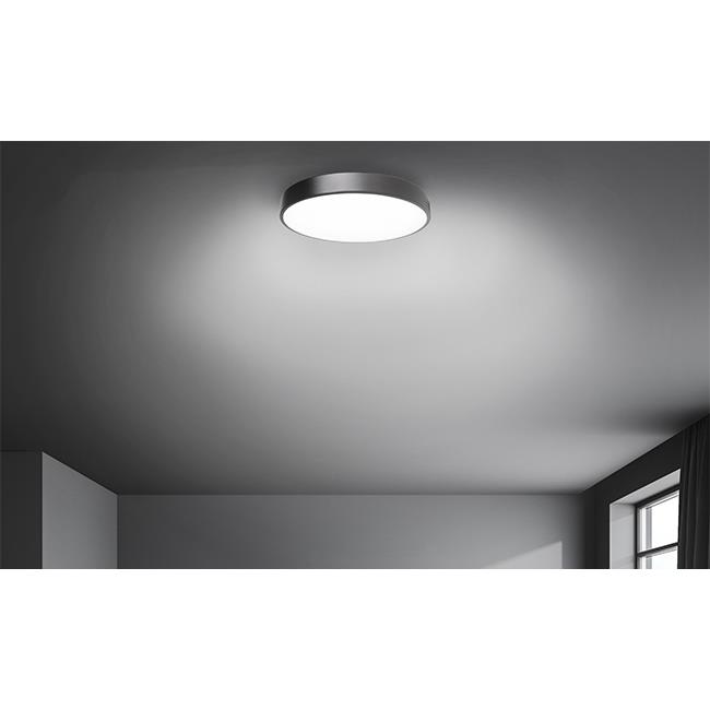 ILLUMAXX, LED panel přisazený kruh, černý, průměr 40cm, 54W, 230V, IP20, nastavitelná teplota barvy 3000K - 4000K - 6000K